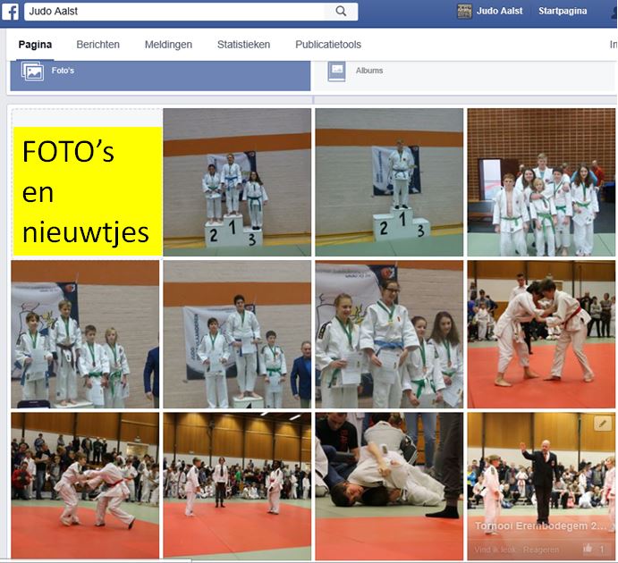 logo en link naar Facebook pagina Judo Aalst